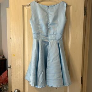 Baby blue cocktail dress